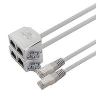 1aTTack.de Connettore a perforazione d'isolamento Cat.6 Keystone su presa RJ45 da AWG 23 a AWG 26 Protezione dalla polvere compatibile con Cat5 Cat6 Cat7 Cat8 bianco 10 pezzi