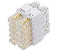 1aTTack.de Connettore per cavo di rete Cat.6A Cavo adattatore RJ45 compatibile con Cat5 Cat6 Cat7 Cat8 1 pezzo