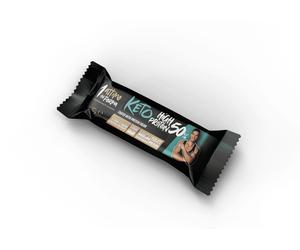 1attimoinforma Keto Barretta Proteica al 50%; Gusto Cookie e Cacao 24x