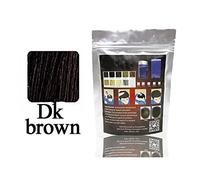 1Bag Building Fibre Fibre Perdita di capelli istantanea Colore in polvere Cancella di diradamento Aggiungi volume per uomini e donne (marrone scuro) Capelli in crescita