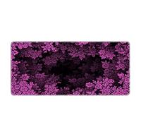 1Beautiful Flowers Large Gaming Mouse Pad XL Superficie liscia con bordi cuciti e base antiscivolo Big Mousepad per ufficio, casa, lavoro, gaming
