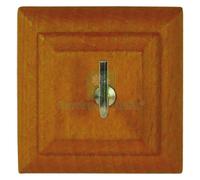 1BLISTER APPENDITUTTO ADESIVO LEGNO 'QUADRO' 1 POSTO PZ. 2: