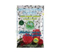 1BLISTER CIOTTOLO BIANCO IN MARMO KG.20, TAGLIO MM.15 25: