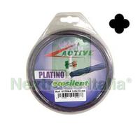 1BLISTER FILO NYLON "PLATINO ECOSILENT" ELICOIDALE VIOLA PER DECESPUGLIATORI Ø :