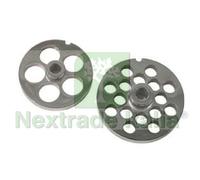 1BLISTER PIASTRE IN ACCIAIO TEMPRATO PER TRITACARNE ELETTRICI N°22 FORO MM.16: