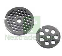 1BLISTER PIASTRE IN ACCIAIO TEMPRATO PER TRITACARNE MANUALI N°22 FORO MM.8: