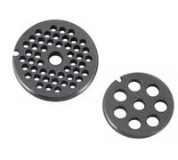 1BLISTER PIASTRE IN ACCIAIO TEMPRATO PER TRITACARNE MANUALI - n?5 foro mm.12