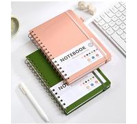 1Book Lined Spiral Journal Notebook for Women & Men,College Ruled Hardcover Notebook for Work & Note Taking, Journals for Writing, A5(6"x8") - Pink