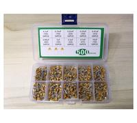 1box Monolithic Capacitor Kit 10Value*50pcs=500 104/154/223/334/474/684/105/225/475/106 0.15 0.22 0.33 0.47 0.68 1 2.2 4.7 10uf