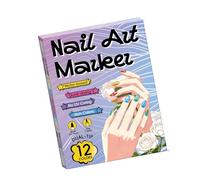 1Box Unghie creative Art Tool Point Graffiti Punteggiatura Penna per Espressione Creativa Impermeabile Quick Dry Punta Fine Precisioni Art Pen