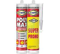 1CF BOSTIK POLYMAX ORIGINAL EXPRESS BIPACK TRASPARENTE GR 300 CF=PZ 2: