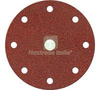 1CF DISCO ABRASIVO FIBRATO VELCRATO 9 FORI IMPERIAL MM 150X22,2 GRANA 180 CF=PZ: