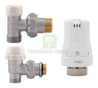 1CF KIT TERMOSTATICO VALVOLA + DETENTORE 995 ITAP OTTONE NICHELATO 3 8M CF=PZ 3: