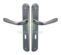 1CF MANIGLIA GOCCIA CROMO PLACCA FORO PATENT ZAMA CROMO SATINATA Q8 I.MM 70 CF=: