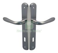 1CF MANIGLIA GOCCIA CROMO PLACCA FORO PATENT ZAMA CROMO SATINATA Q8 I.MM 90 CF=: