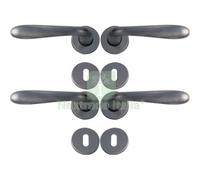 1CF MANIGLIA GOCCIA CROMO ROSETTA FORO PATENT ZAMA CROMO SATINATA Q8 CF=PZ 4: