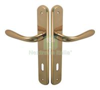 1CF MANIGLIA GOCCIA OTTONE PLACCA FORO PATENT ZAMA OTTONE LUCIDO Q8 I.MM 90 CF=: