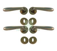 1CF MANIGLIA GOCCIA OTTONE ROSETTA FORO PATENT ZAMA OTTONE LUCIDO Q8 CF=PZ 4: