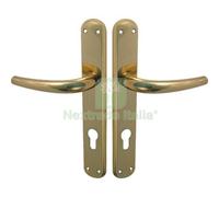 1CF MANIGLIA TORINO OTTONE FORO SAGOMATO ZAMA OTTONE LUCIDO Q8 I.MM 90 CF=PZ 2: