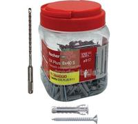 1CF TASSELLO NYLON SX 8S PLUS VITE TSP PROPACK FISCHER CF=PZ 120 + 1 PUNTA SDS :