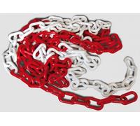 1CONFEZION CATENA PLASTICA BIANCO/ROSSO SPESSORE 8MM LUNGHEZZA 25MT NextradeItalia Mod.FERX.NERIW