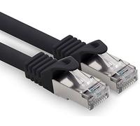 1CONN 1,0 m - nero - 1 pezzo CAT.7 cavo Ethernet per computer (cavo grezzo) S-FTP LSZH PIMF 10 GB S RJ45 spina Cat6a