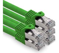 1CONN 3,0 m - verde - 5 pezzi CAT.7 cavo Ethernet cavo di rete (cavo grezzo) S-FTP LSZH PIMF 10 GB S RJ45 spina Cat6a