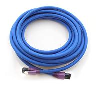 1CONN - Cavo di rete Cat 8 CAT.8 Poe+, adatto a 2000 MHz, 40 Gbs, cavo patch Ethernet AWG24, rame privo di alogeni Blu - 1 x 0,25 m