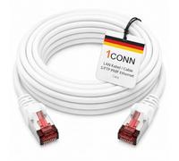 1CONN Cavo di rete Cat6 0,25 m bianco Cavo Ethernet Cavo LAN Cavo di rete LAN Cat6 Cavo patch SFTP PiMF 1000 Mbit/s