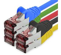1CONN Cavo di Rete Cat6 0,25m 5 Colori Vari1 Cavo Patch LAN Cat 6 Cavo di Rete LAN Sftp Pimf Lszh Rame 1000 Mbit s