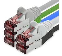 1CONN Cavo di Rete Cat6 0,25m 5 Colori Vari2 Cavo Patch LAN Cat 6 Cavo di Rete LAN Sftp Pimf Lszh Rame 1000 Mbit s