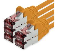1CONN Cavo di Rete Cat6 0,25m Arancione - 5 x Cavo Patch LAN Cat 6 Cavo di Rete LAN Sftp Pimf Lszh Rame 1000 Mbit s