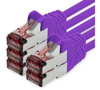 1CONN Cavo di Rete Cat6 0,25m Viola - 5 x Cavo Patch LAN Cat 6 Cavo di Rete LAN Sftp Pimf Lszh Rame 1000 Mbit s