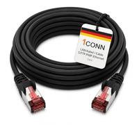 1CONN Cavo di rete Cat6 0,5 m nero Cavo Ethernet Cavo LAN Cavo di rete LAN Cat6 Cavo patch SFTP PiMF 1000 Mbit/s