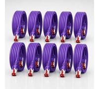 1CONN Cavo di rete Cat6 10 x 0,25 m viola Cavo Ethernet Cavo LAN Cavo di rete LAN Cat6 Cavo patch SFTP PiMF 1000 Mbit/s