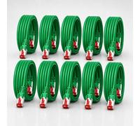 1CONN Cavo di rete Cat6 10 x 0,5 m verde Cavo Ethernet Cavo LAN Cavo di rete LAN Cat6 Cavo patch SFTP PiMF 1000 Mbit/s