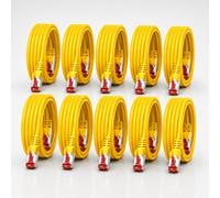 1CONN Cavo di rete Cat6 10 x 1 m giallo Cavo Ethernet Cavo LAN Cavo di rete LAN Cat6 Cavo patch SFTP PiMF 1000 Mbit/s