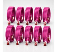 1CONN Cavo di rete Cat6 10 x 2 m magenta Cavo Ethernet Cavo LAN Cavo di rete LAN Cat6 Cavo patch SFTP PiMF 1000 Mbit/s