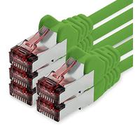 1CONN Cavo di Rete Cat6 2m Verde - 5 x Cavo Patch LAN Cat 6 Cavo di Rete LAN Sftp Pimf Lszh Rame 1000 Mbit s