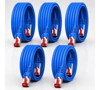 1CONN Cavo di rete Cat6 5 x 2 m blu Cavo Ethernet Cavo LAN Cavo di rete LAN Cat6 Cavo patch SFTP PiMF 1000 Mbit/s