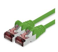 1CONN Cavo di Rete Cat6 7,5m Verde - 1 x Cavo Patch LAN Cat 6 Cavo di Rete LAN Sftp Pimf Lszh Rame 1000 Mbit s