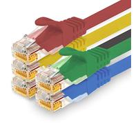 1CONN - Cavo di rete da 1,0 m, Ethernet, LAN, cavo patch per la massima velocità Internet e collega tutti i dispositivi con presa RJ 45, 5 colori 01