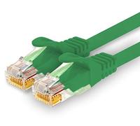 1CONN - Cavo di rete da 1,5 m, Ethernet, LAN, cavo patch per la massima velocità Internet e collega tutti i dispositivi con presa RJ 45 verde - 1 pezzo