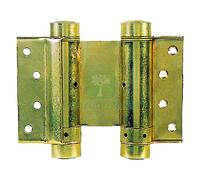 1COPPIA CERNIERA A MOLLA 'BOMMER' ART.101 MM 100 OTTONATO: