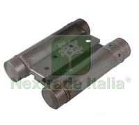 1COPPIA CERNIERE A MOLLA TIPO "BOMMER" ACCIAIO BRONZATO ART.108 MM.100: