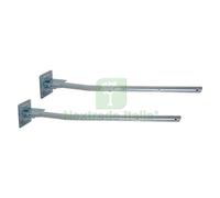 1COPPIA STENDIBIANCHERIA A MURO RIBALTABILE ACCIAIO ZINCATO: