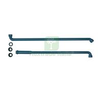 1COPPIA TUBO DI CACCIATA AD INCASSO 45Â° 90Â° CON MORSETTO: