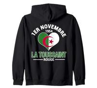 1ER Novembre 1954 La Toussaint Rouge Algeria Indipendenza Felpa con Cappuccio