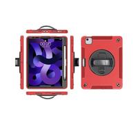 1fortunate custodia Anti-fall Silicone Shell, Strap and Shoulder Protective Cover Suitable for iPad mini 7 2024/mini6 2021 8.3 inches(Red (bracelet))