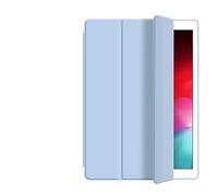 1fortunate custodia Custodia protettiva 3 pieghe Custodia morbida in silicone tinta unita adatta for Samsung Galaxy Tab S7/S8/S9 11 pollici universale(Ice Blue)